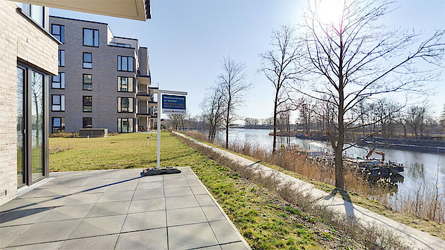Neubauprojekt Waterkant Geesthacht Terrasse