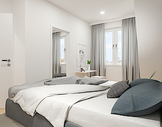 Schlafzimmer Doppelhaushälfte kaufen Hamburg-Bramfeld