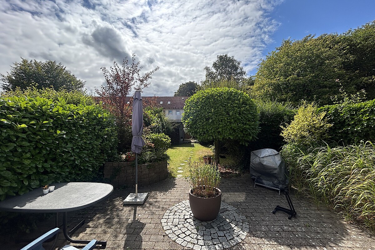 Haus Kauf 24943 Flensburg Blick in den Garten
