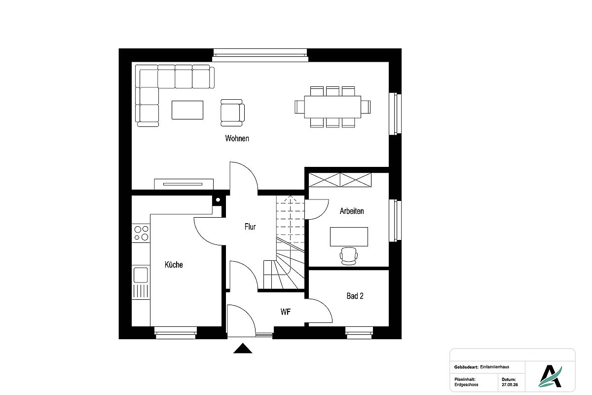 Haus Kauf 22844 Norderstedt (Friedrichsgabe) Grundriss EG