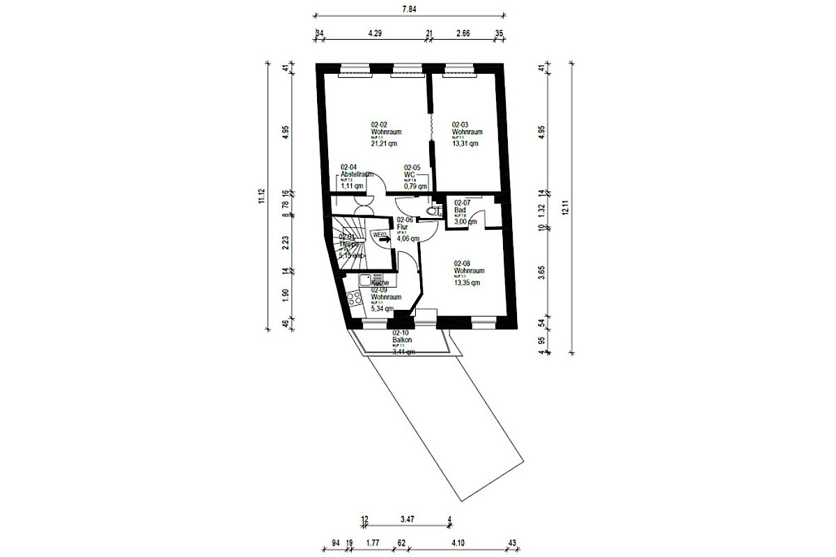 Haus Kauf 23566 Lübeck 2. OG Grundriss