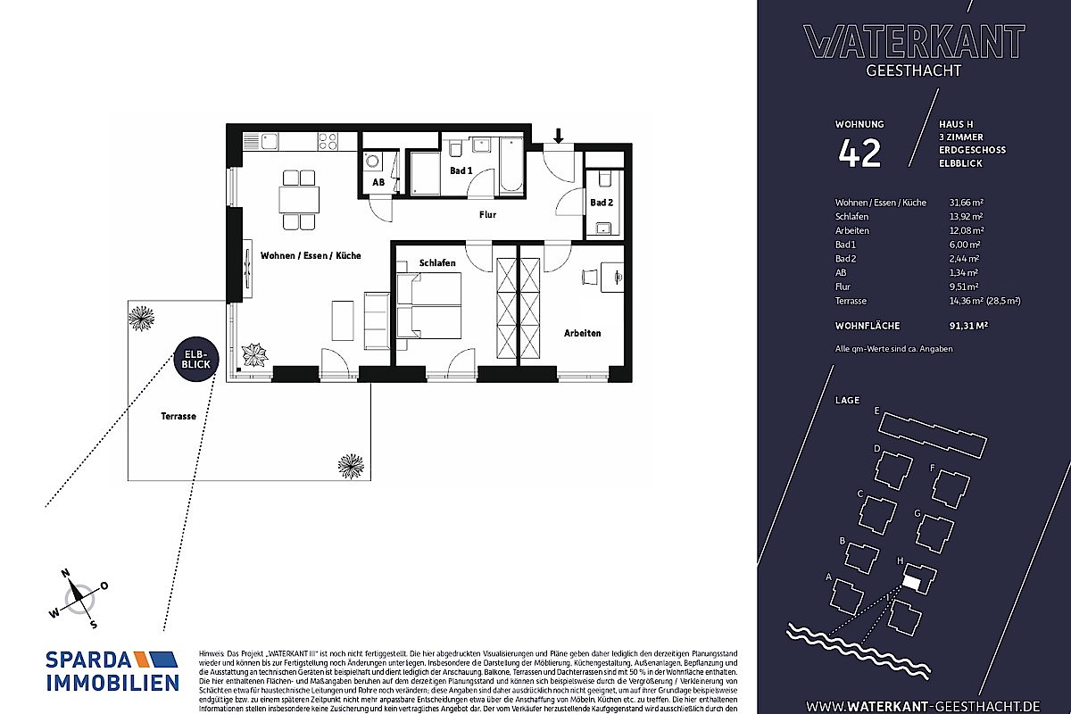 Wohnung Kauf 21502 Geesthacht Grundriss Wohnung 42