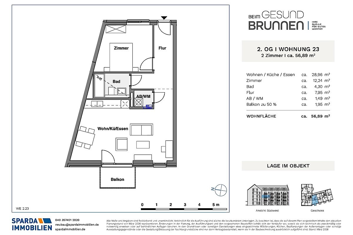 Wohnung Kauf 20537 Hamburg Grundriss WE 23