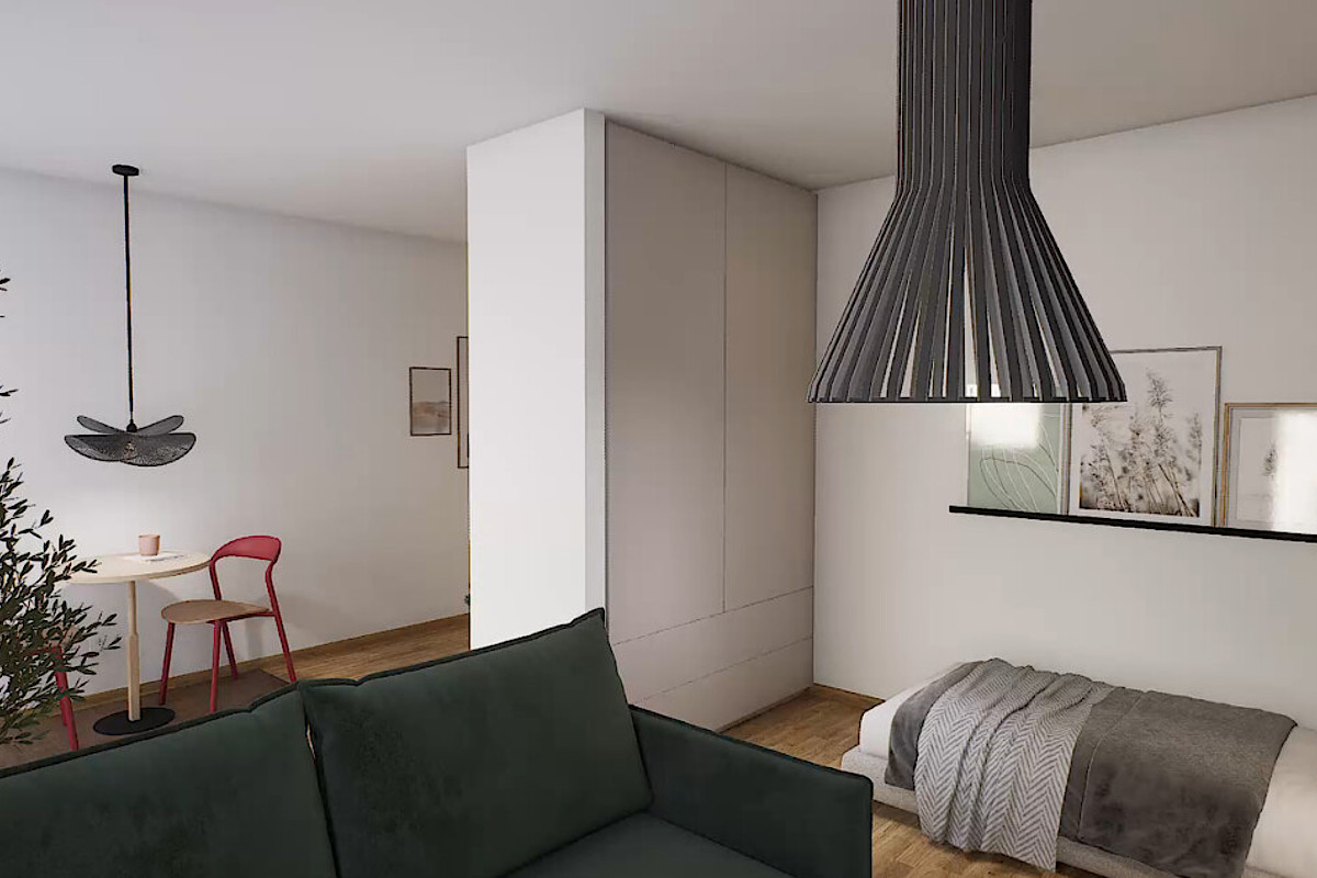 Wohnung Kauf 20537 Hamburg Muster-Schlaf-und Wohnbereich