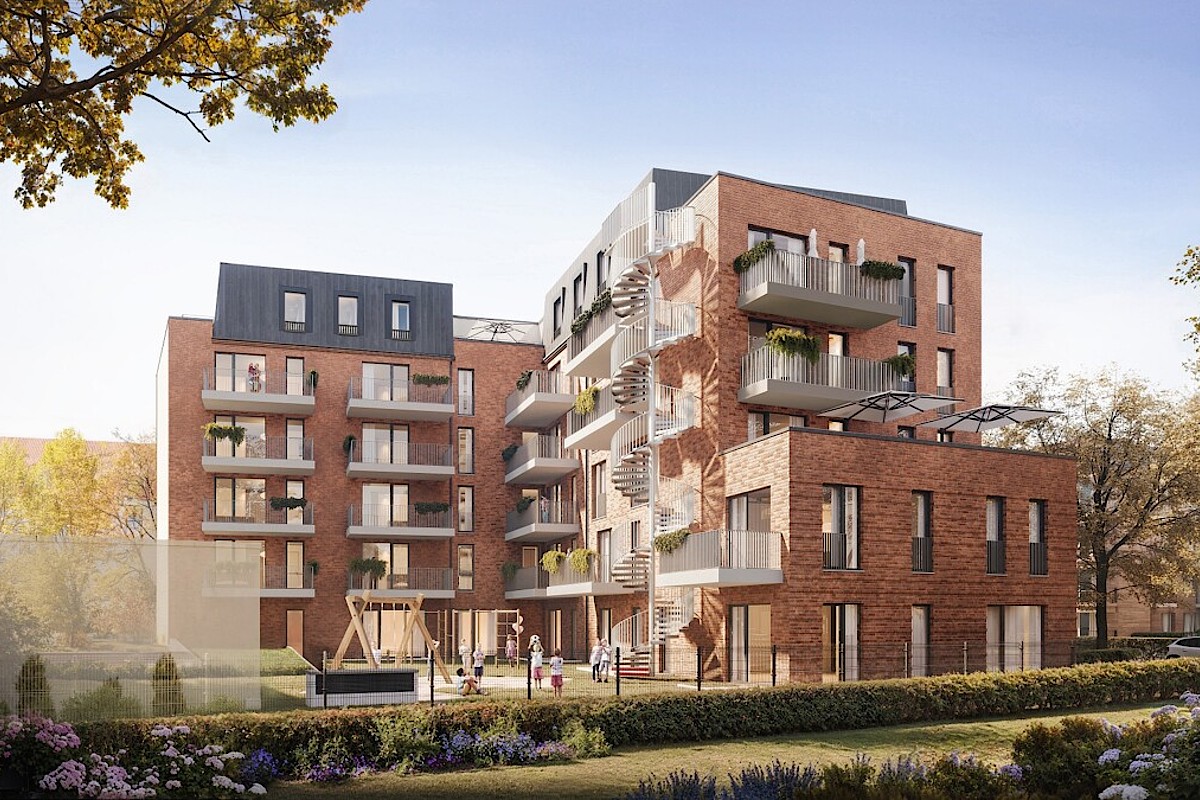 Wohnung Kauf 22525 Hamburg Visualisierung Innenhof