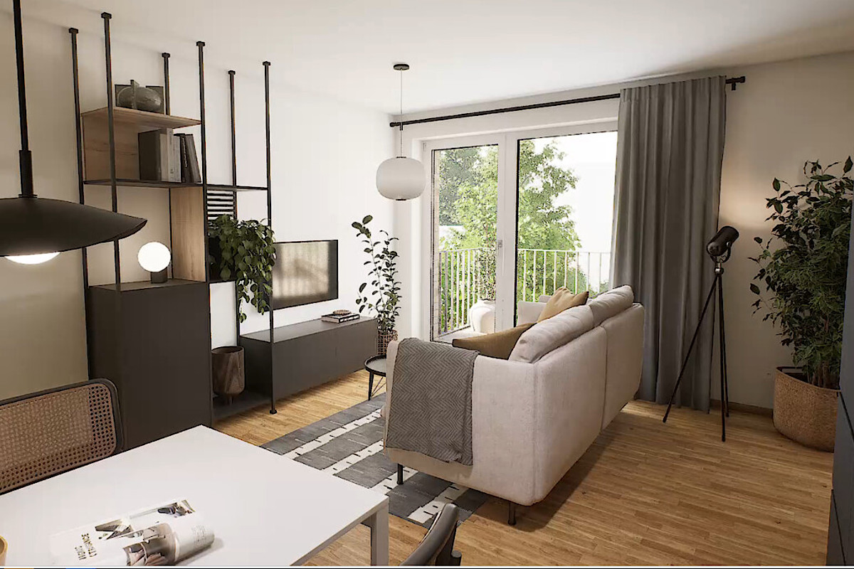 Wohnung Kauf 20537 Hamburg Wohn-Essbereich Visu