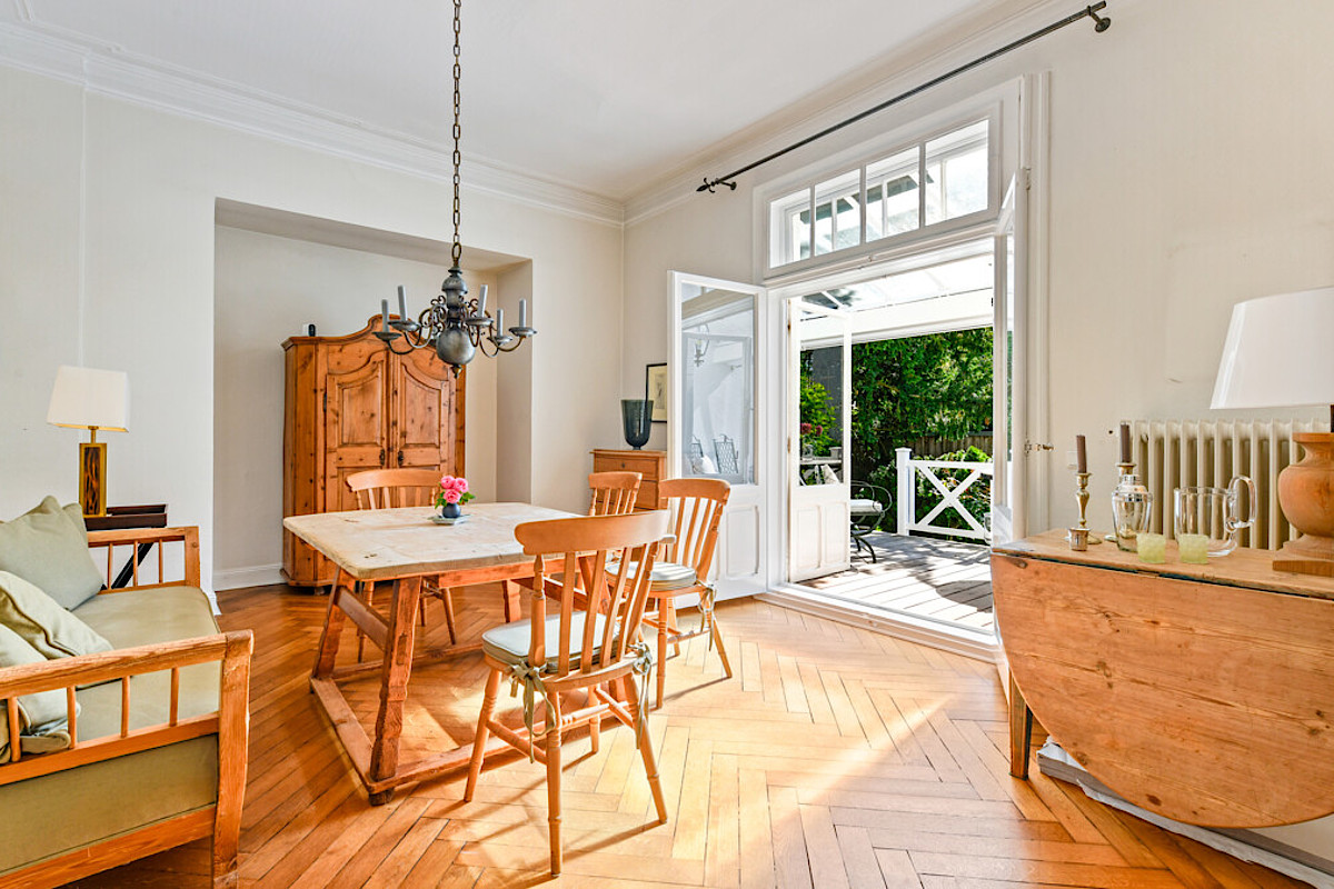 Haus Kauf 22149 Hamburg Essbereich im Erdgeschoss Wohnung 1