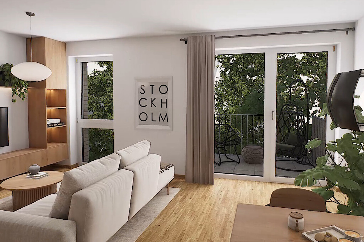 Wohnung Kauf 20537 Hamburg Wohnzimmer-Balkon