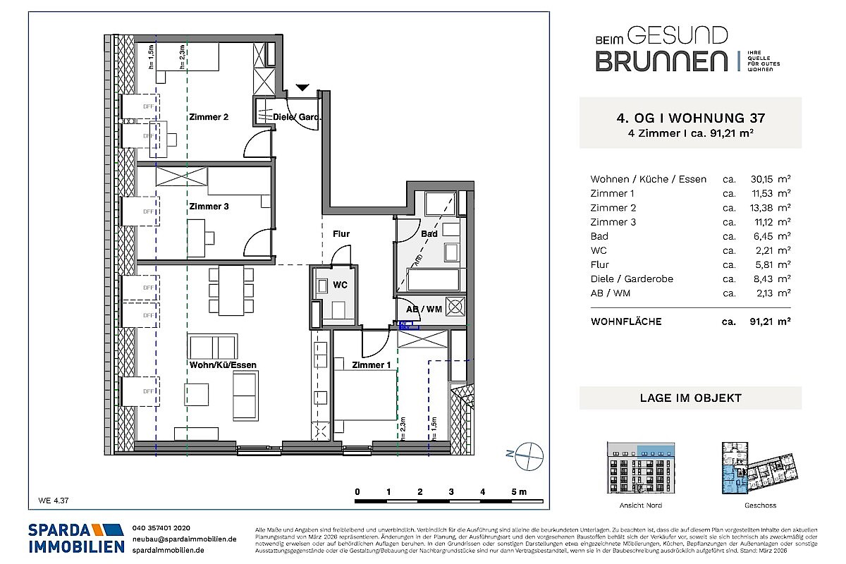 Wohnung Kauf 20537 Hamburg Grundriss WE 37