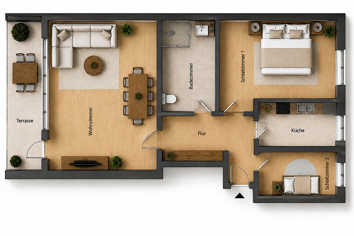 Wohnung Miete / Pacht 22587 Hamburg Grundriss
