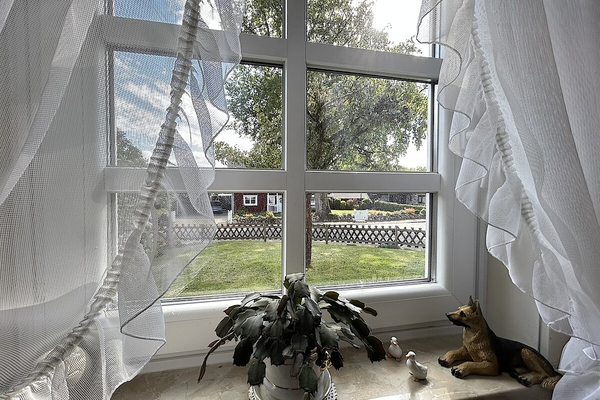 Haus Kauf 24623 Großenaspe Blick aus dem Wohnzimmer