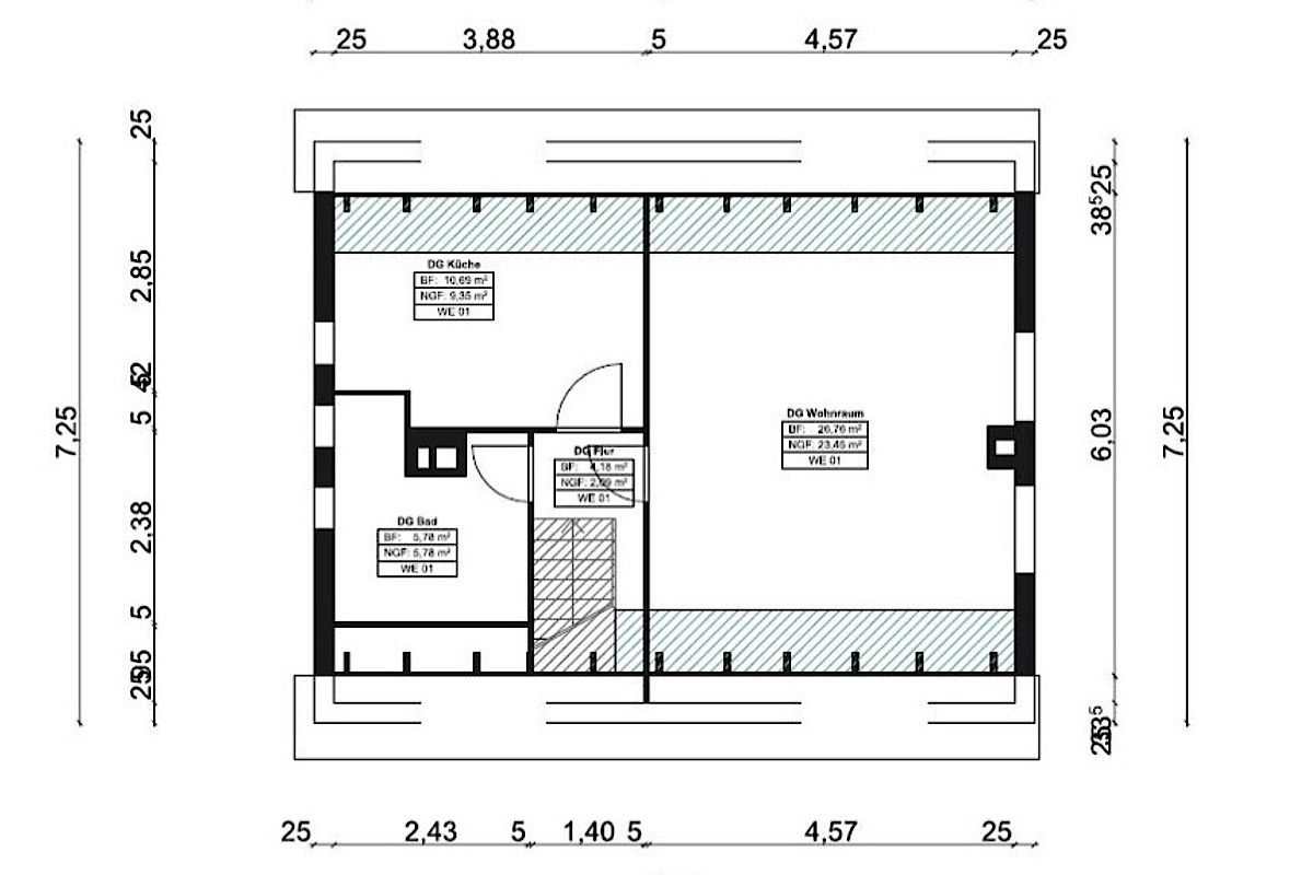Haus Kauf 23611 Bad Schwartau DG Grundriss