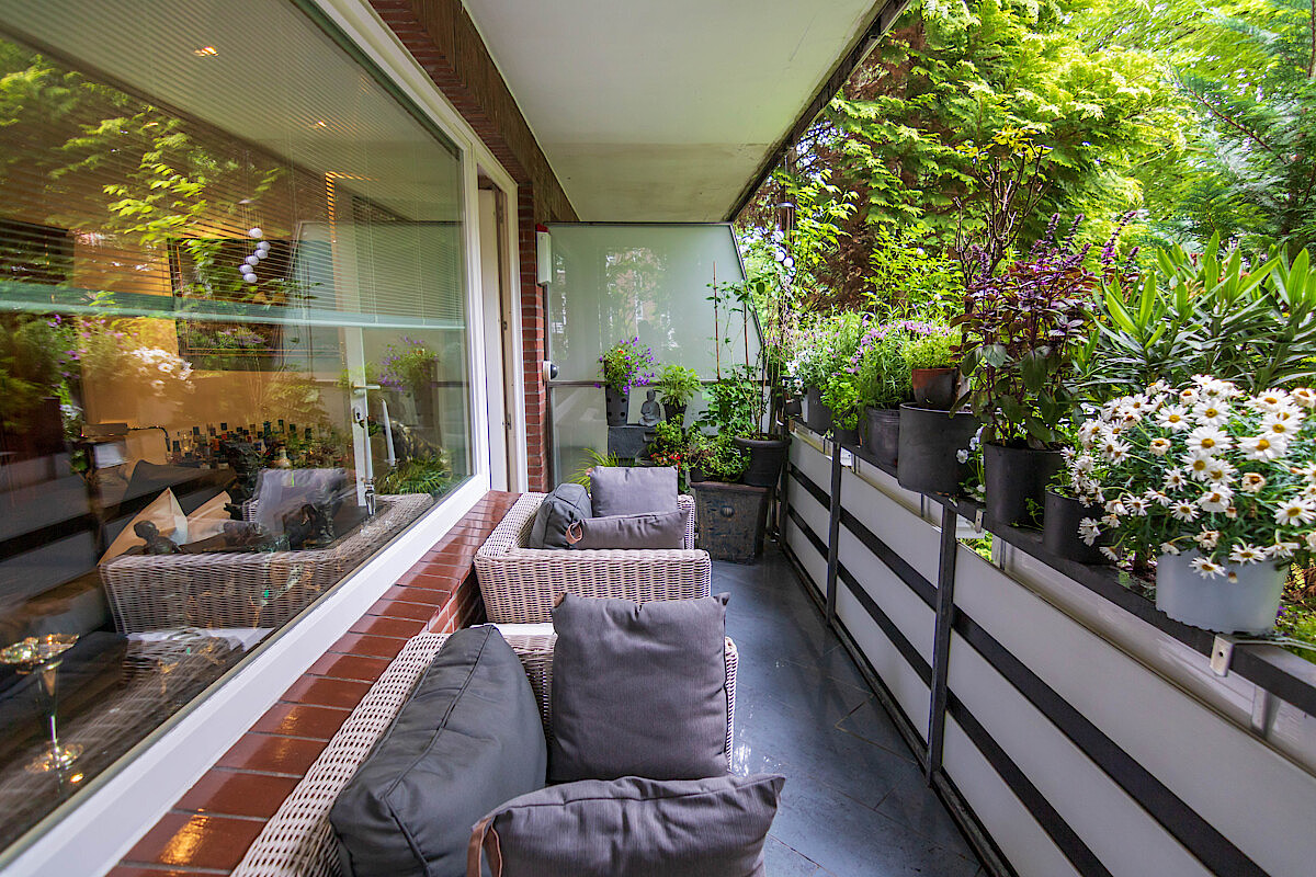 Wohnung Kauf 22337 Hamburg eingewachsener Balkon