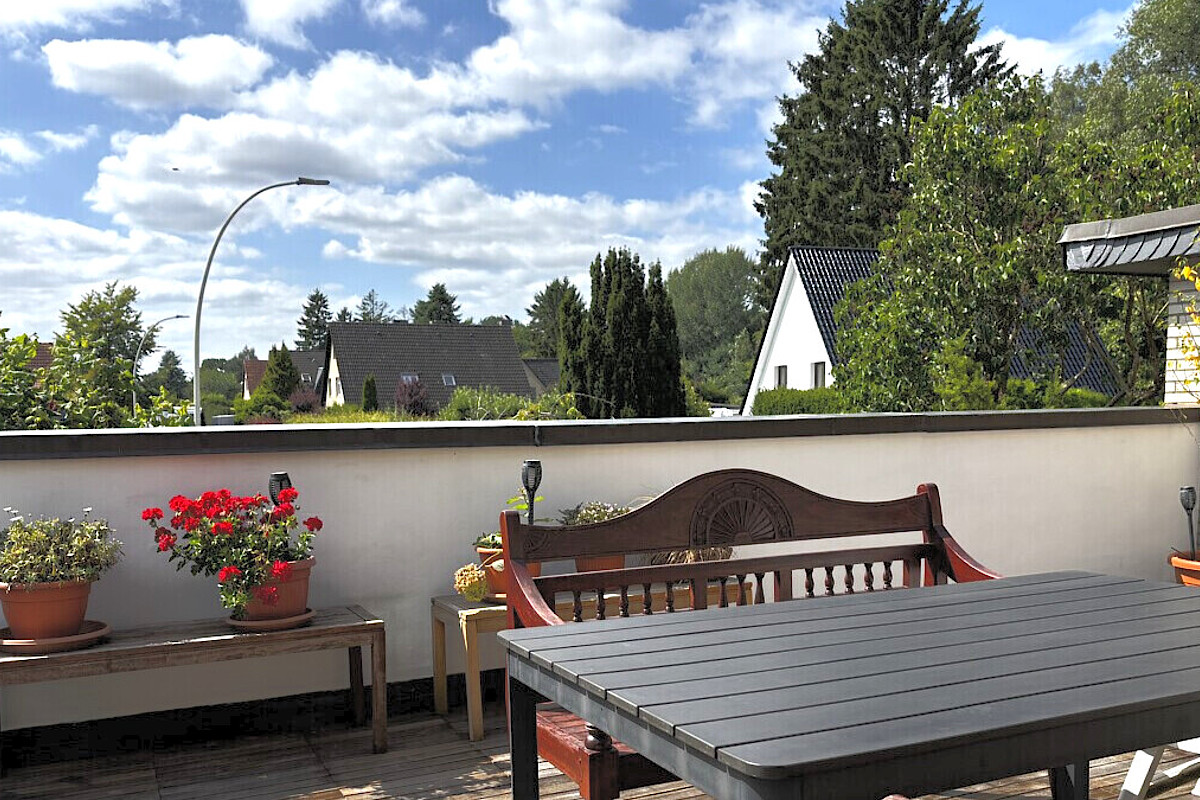 Haus Kauf 22869 Schenefeld Blick Terrasse