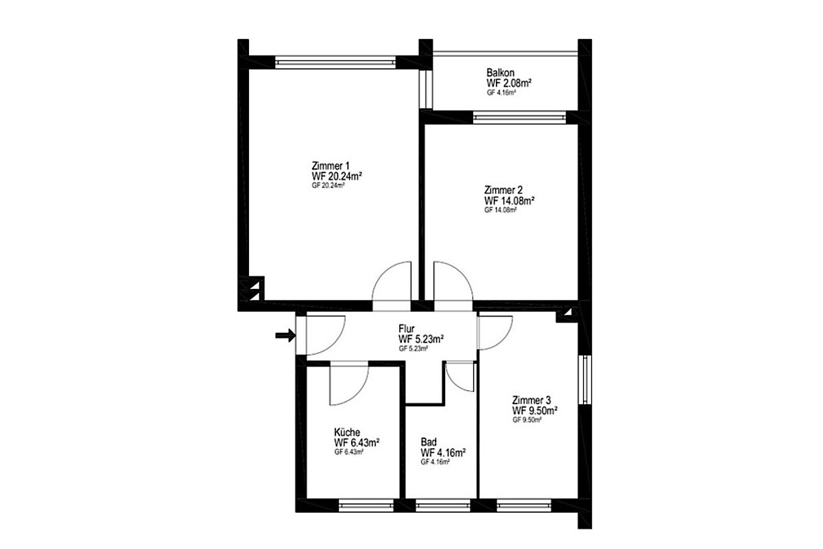 Wohnung Kauf 22880 Wedel Grundriss
