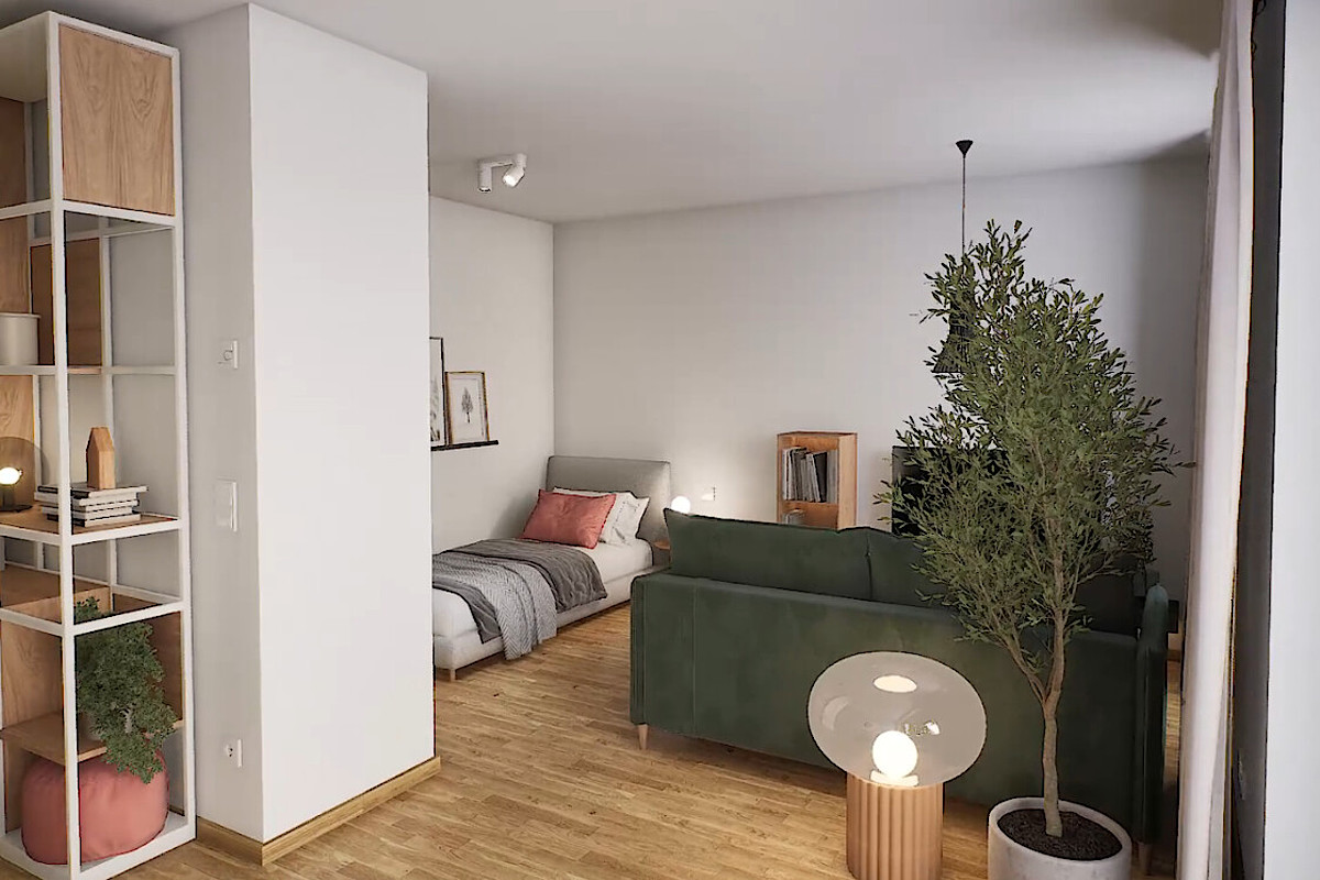 Wohnung Kauf 20537 Hamburg Schlaf-Wohnzimmer_Blick-Terrasse