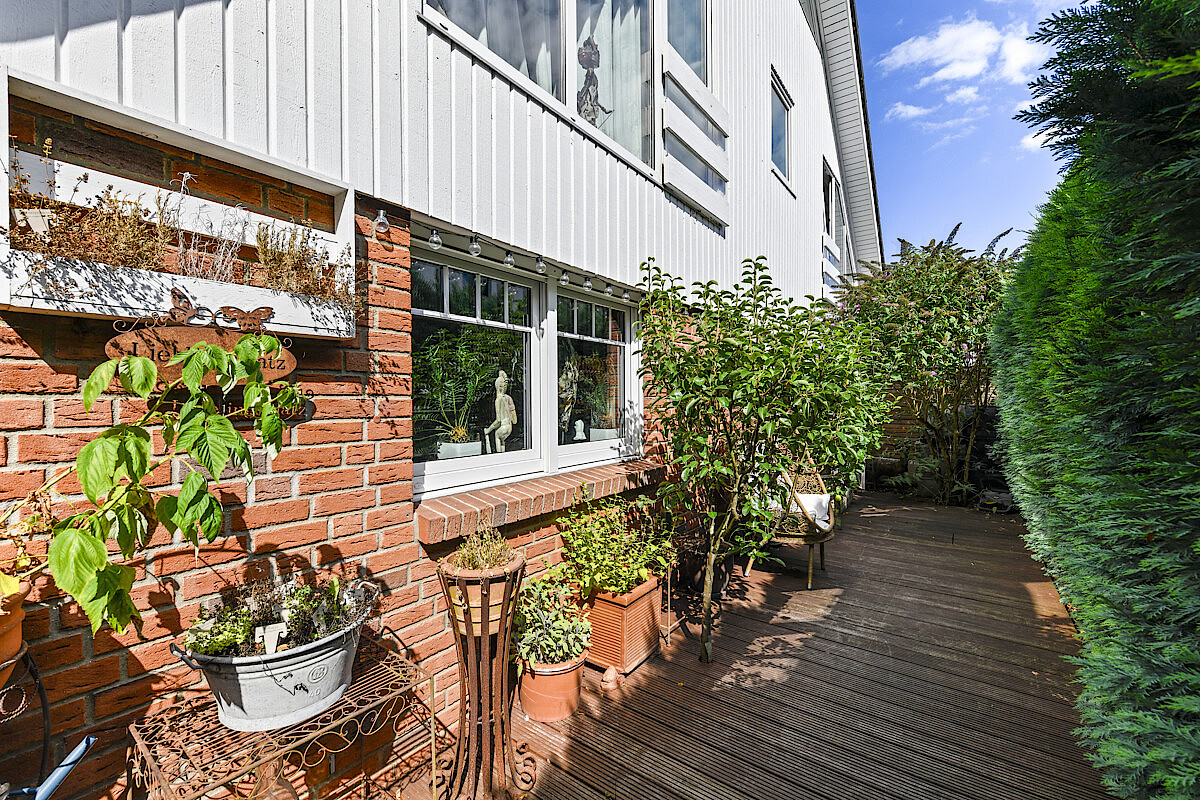 Haus Kauf 22926 Ahrensburg Terrasse nach Südosten