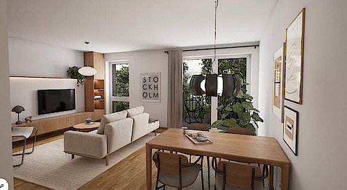 Wohnung Kauf 20537 HamburgWohnzimmer