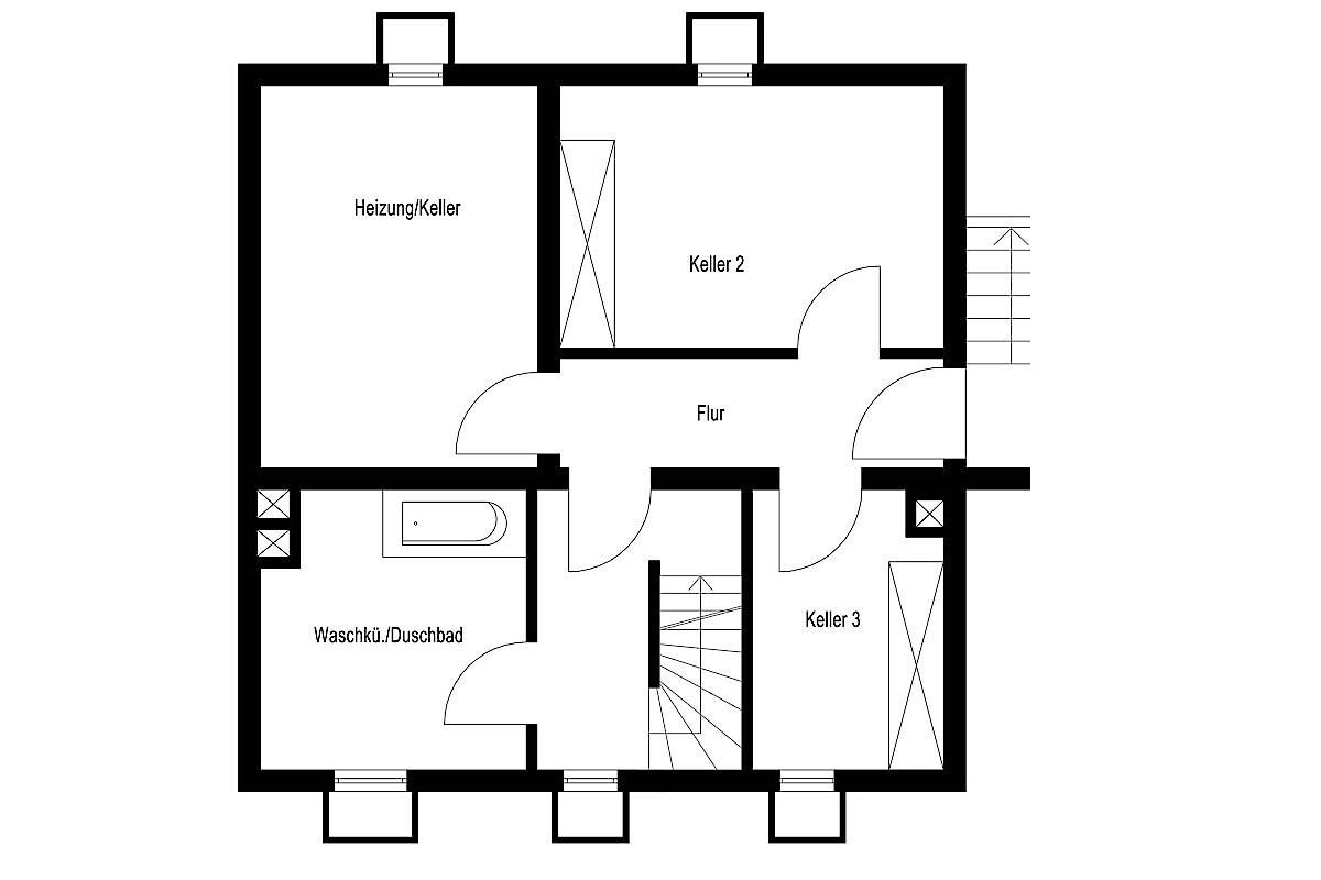 Haus Kauf 24536 Neumünster (Tungendorf) Grundriss Kellergeschoss