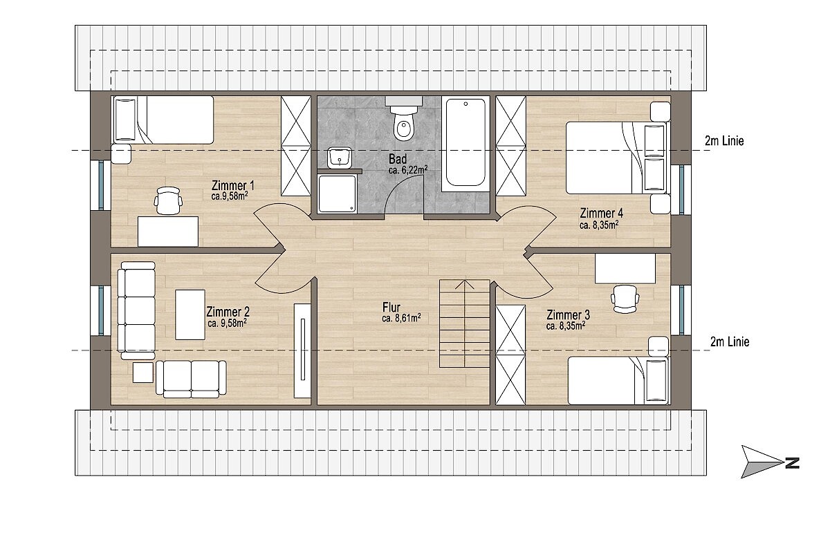 Haus Kauf 24976 Handewitt Dachgeschoss