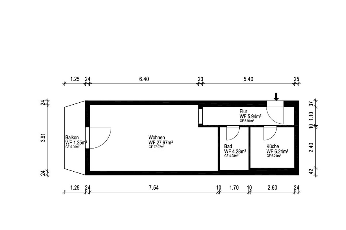 Wohnung Kauf 22145 Hamburg Grundriss