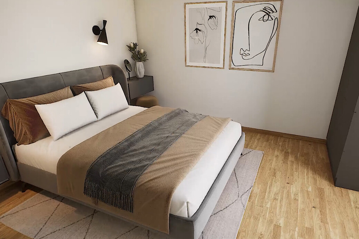 Wohnung Kauf 20537 Hamburg Schlafzimmer Perspektive