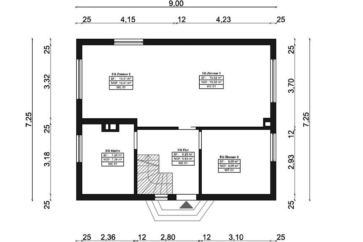 Haus Kauf 23611 Bad Schwartau EG Grundriss