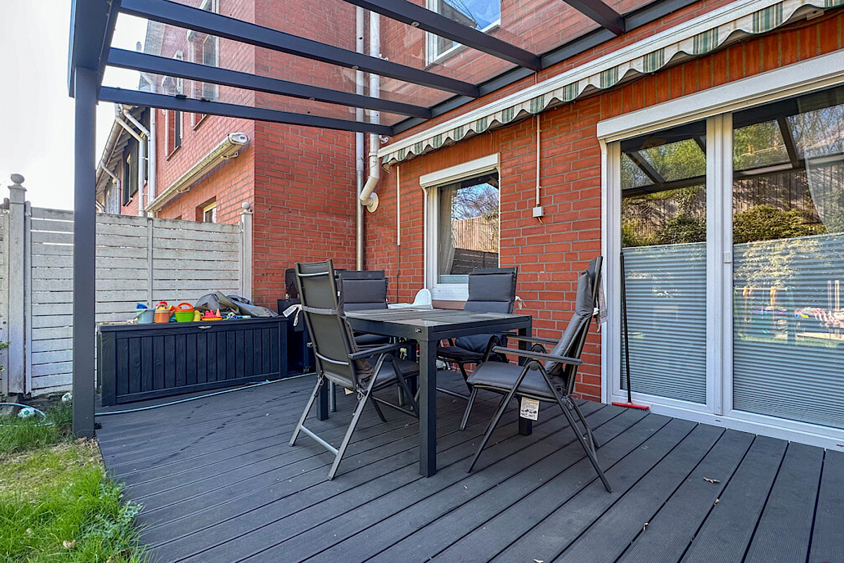 Haus Kauf 21035 Hamburg Terrasse Rückseite