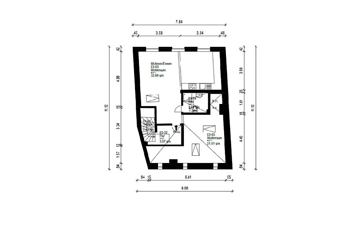 Haus Kauf 23566 Lübeck DG Grundriss