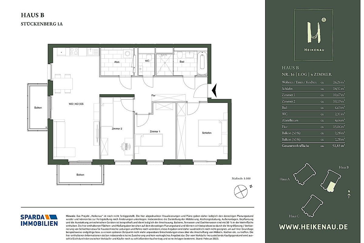 Wohnung Kauf 24226 Heikendorf Grundriss WE 16