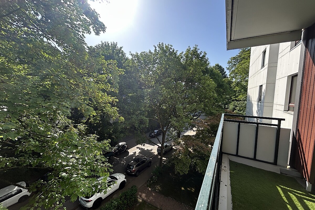 Wohnung Kauf 22041 Hamburg Ausblick vom Balkon