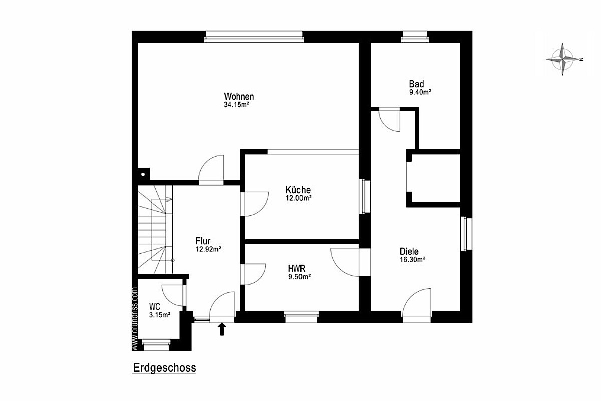 Haus Kauf 24601 Stolpe bei Neumünster Grundriss EG