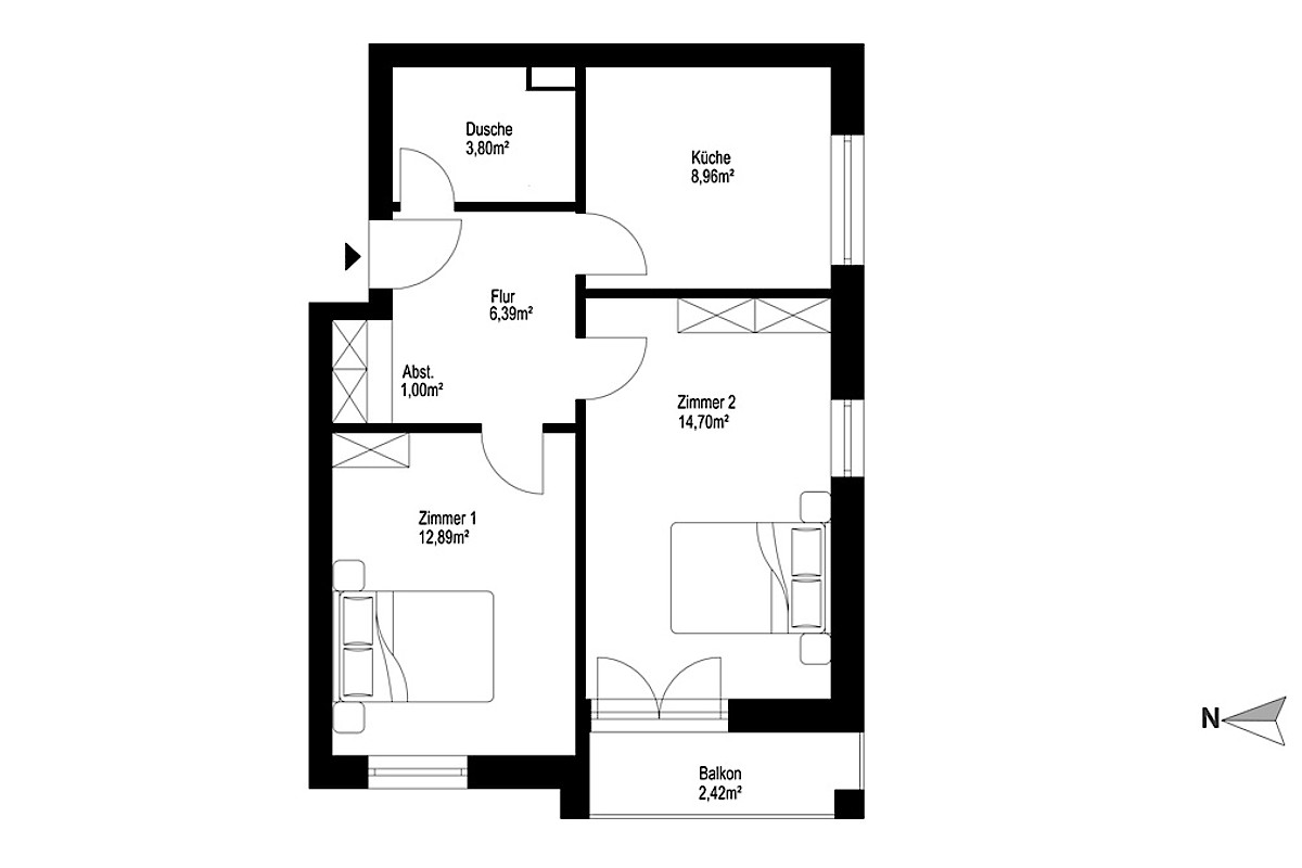 Wohnung Kauf 21339 Lüneburg (Weststadt) Grundriss