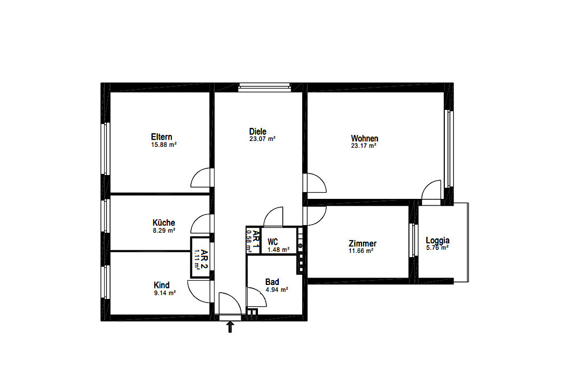 Wohnung Kauf 22145 Hamburg Grundriss