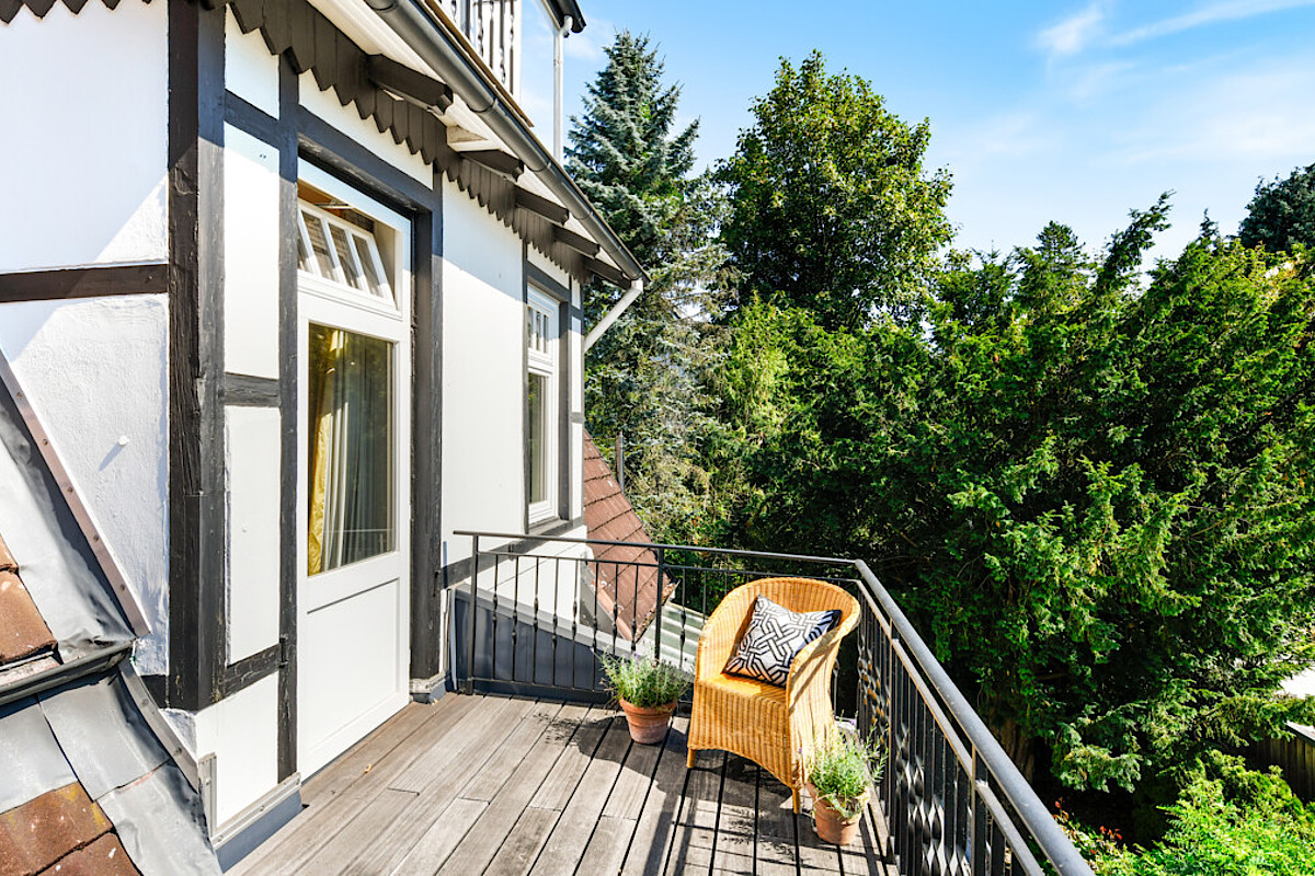 Haus Kauf 22149 Hamburg Balkon im Obergeschoss Wohnung 1