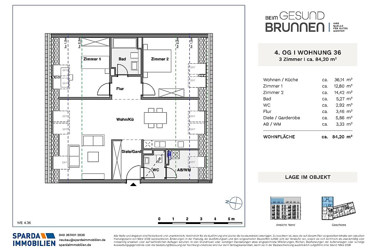 Wohnung Kauf 20537 Hamburg Grundriss WE 36