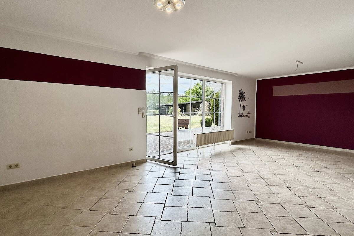 Haus Kauf 24601 Stolpe bei Neumünster Wohnzimmer mit Terrassenzugang