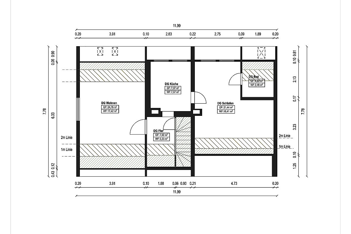 Haus Kauf 24536 Neumünster (Einfeld) Grundriss Dachgeschoss neu
